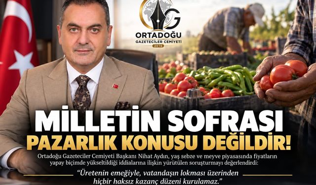 MİLLETİN SOFRASI PAZARLIK KONUSU DEĞİLDİR