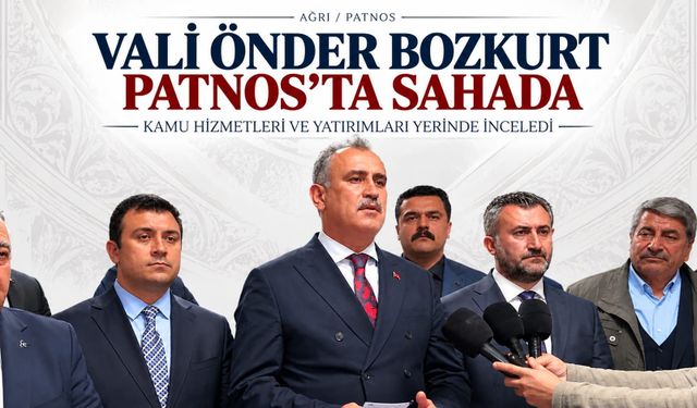 VALİ ÖNDER BOZKURT SAHADA, HİZMETİN NABZI YERİNDE TUTULUYOR