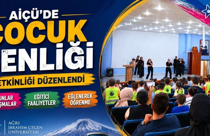 AİÇÜ’de Çocuk Şenliği Etkinliği Düzenlendi