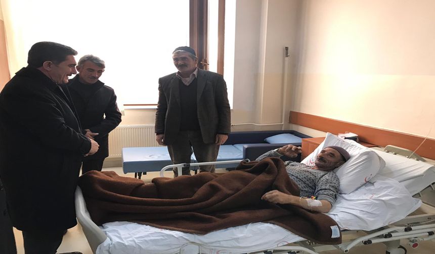 Çelebi'den Yaralılara Ziyaret