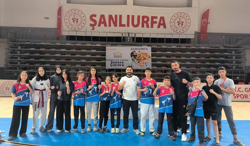 Ağrılı sporcular, Şanlıurfa’dan 6 madalyayla döndüler