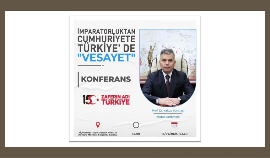 Prof. Dr. Karataş’tan AİÇÜ’de Anlamlı Konferans