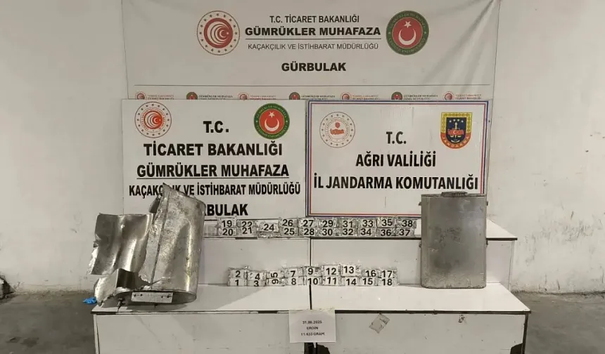 Ağrı’da büyük bir uyuşturucu operasyonu gerçekleşti!