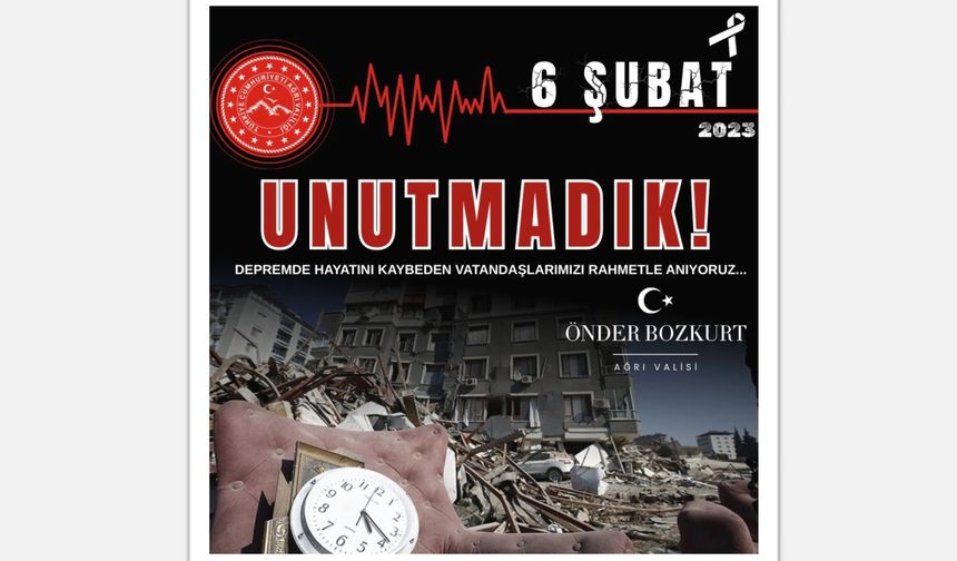 Vali Bozkurt: “Milletimizin Yüreğine Ateş Düşüren Tarih”