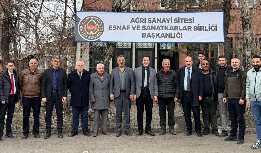 Ağrı Şeker Fabrikası Müdürü Kürşat Erdoğan’dan Sanayi Sitesine Ziyaret