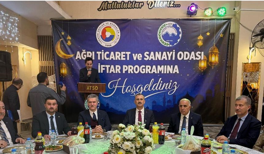 Ağrı Valisi Dr. Bozkurt İş Dünyasıyla Aynı Sofrada