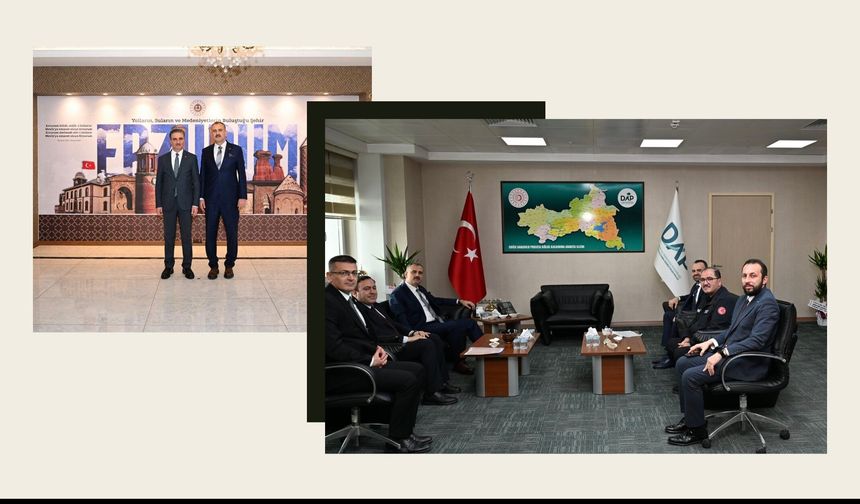 Vali Önder Bozkurt’tan Erzurum Valiliği ve DAP’a Ziyaret