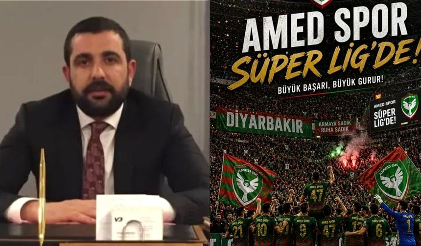 İş İnsanı Barbaros’tan Amedspor’un Süper Lig Yükselişine Tebrik Mesajı