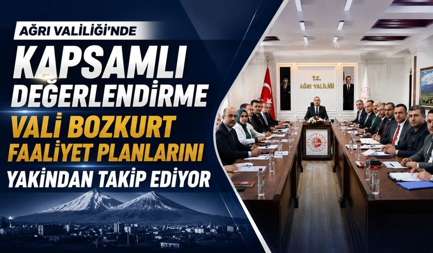 Vali Bozkurt Faaliyet Planlarını Yakından Takip Ediyor