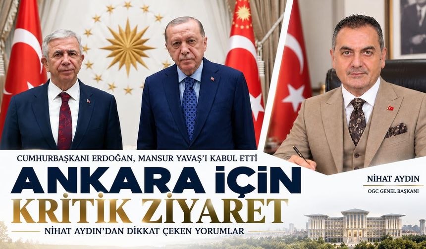 NİHAT AYDIN: “ERDOĞAN–YAVAŞ GÖRÜŞMESİ, DEVLET ADAMLIĞININ KIYMETLİ BİR FOTOĞRAFIDIR”