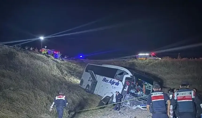 İstanbul-Ağrı Otobüsü Amasya’da Şarampole Uçtu!