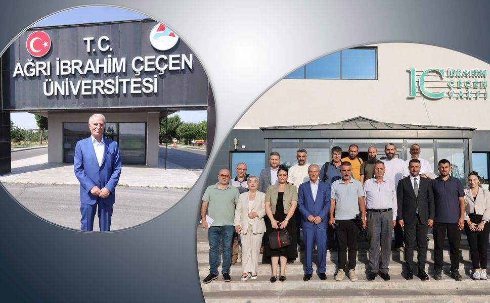 İş İnsanı İbrahim Çeçen, Ağrılı Gazetecilerle Bir Arada