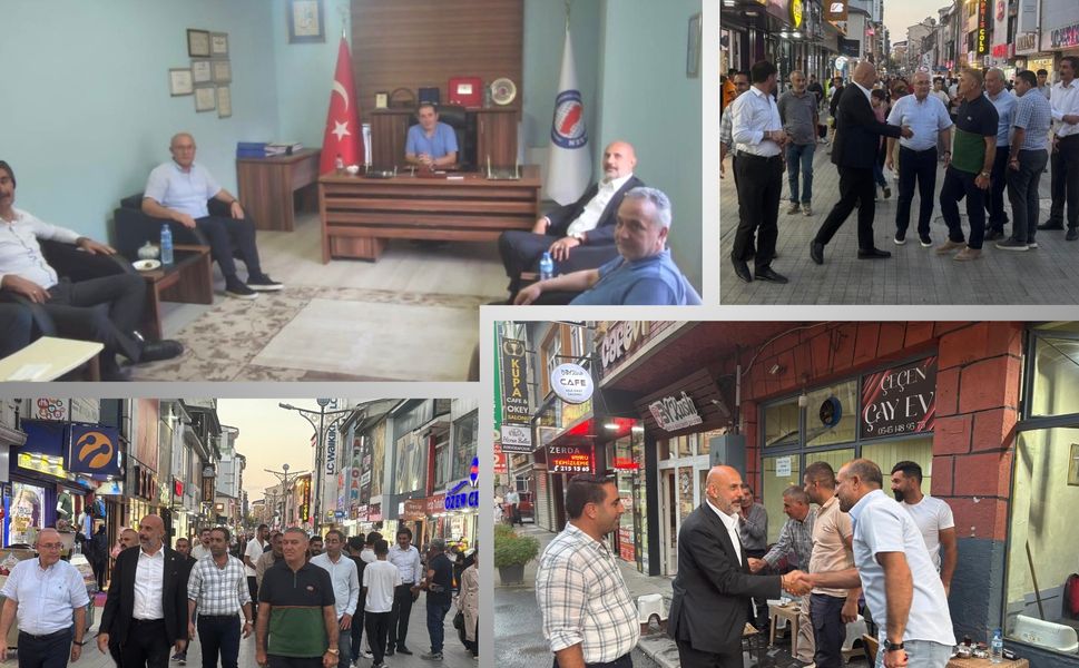 Cemal Kaya, Ağrılı esnaflarla bir arada!