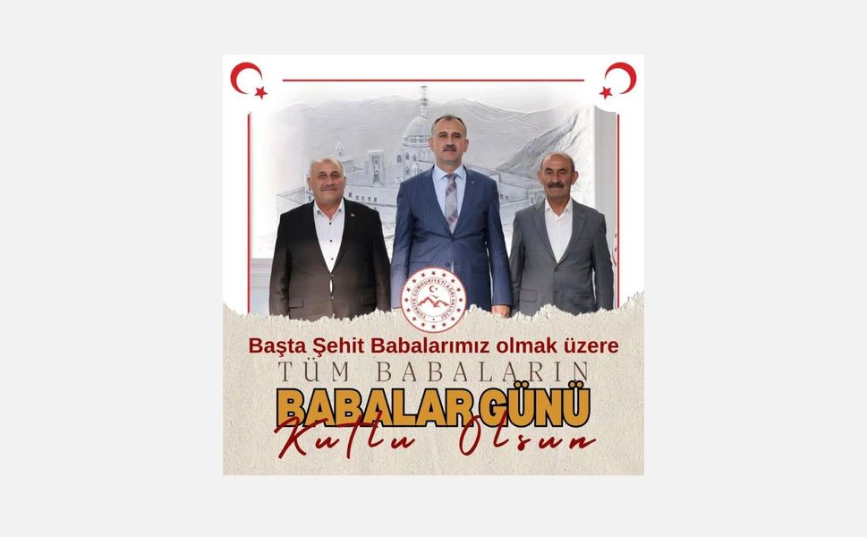 Vali Önder Bozkurt’tan Babalar Günü Mesajı