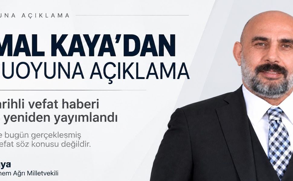 CEMAL KAYA’DAN KAMUOYUNA AÇIKLAMA: 2021 TARİHLİ VEFAT HABERİ SEHVEN YENİDEN YAYIMLANDI