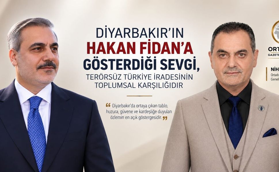 NİHAT AYDIN: “DİYARBAKIR’IN HAKAN FİDAN’A GÖSTERDİĞİ SEVGİ, TERÖRSÜZ TÜRKİYE İRADESİNİN TOPLUMSAL KARŞILIĞIDIR”