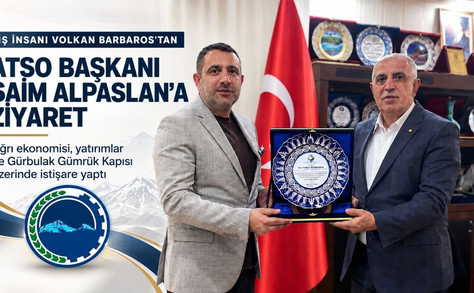 İş İnsanı Barbaros’tan ATSO Başkanı Saim Alpaslan’a Ziyaret