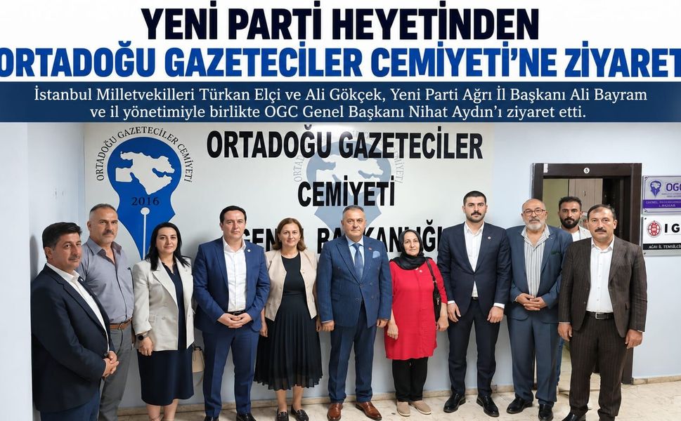 Yeni Parti’den Ortadoğu Gazeteciler Cemiyeti’ne Anlamlı Ziyaret